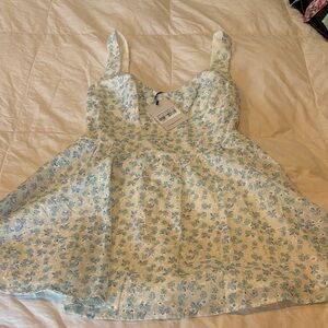 Princess Polly Blue Floral Dress
